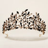 Women's Retro Baroque Alloy Crown Hair Accessory With Diamond Detailing For Bridal Weddings And Formal Dinner Parties