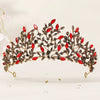 Women's Retro Baroque Alloy Crown Hair Accessory With Diamond Detailing For Bridal Weddings And Formal Dinner Parties