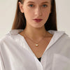 Women's Retro Baroque Pearl Beaded Chain Necklace In Titanium Steel With Gold Color Finish Geometric Fashion Jewelry