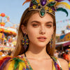 Women's Retro Bohemian Drop Shape Copper Earrings With Rhinestone Inlay And Electroplated Finish Stainless Steel Ear Needles