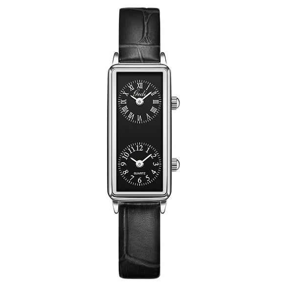 Women's Retro Casual Alloy Case Belt Strap Square Quartz Belt Watch