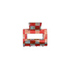 Women's Retro Checkerboard Acetate Shark Clip Hairpin Colorful Plaid Handmade Hair Accessory For Updos