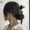 Women's Retro Checkerboard Acetate Shark Clip Hairpin Colorful Plaid Handmade Hair Accessory For Updos