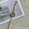 Women's Retro Dark Green Roman Starry Alloy Case Ordinary Glass Mirror Quartz Watch With Round Dial