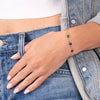 Women's Retro Devil Eye Geometric Copper Bracelet With Electroplated Finish Fashion Wrist Chain
