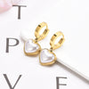 Women's Retro Elegant Exaggerated Heart Earrings Titanium Steel Metal Electroplated Statement Earrings