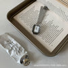 Women's Retro Elegant Quartz Watch Alloy Case Ordinary Glass Mirror Rectangular Style