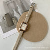 Women's Retro Elegant Quartz Watch Alloy Case Ordinary Glass Mirror Rectangular Style