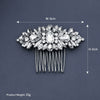 Women's Retro Exotic Bridal Hair Comb Alloy Geometric Weaving Rhinestone Hair Accessory For Wedding And Banquet