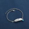Women's Retro Fashion Hollow Leaf Alloy Feather Anklet