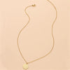 Women's Retro Fortune Character Stainless Steel Necklace With Round Geometric Pendant Electroplated O Chain Short Neck Chain