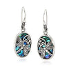 Women's Retro Geometric Alloy And Stainless Steel Earrings With Electroplating And Turquoise
