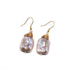 Women's Retro Geometric Baroque Pearl Earrings With Braided Ear Hook Electroplated High Quality Jewelry