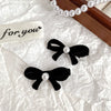 Women's Retro Geometric Flocking Velvet Pearl Bow Handmade Hairpin Hair Accessory
