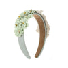 Women's Retro Geometric Glass Diamond Flower Headband Hair Accessories