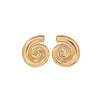 Women's Retro Geometric Metal Shellshaped Long Drop Earrings With Bold Statement Design