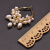 Women's Retro Geometric Natural Pearl Tassel Earrings With Electroplated Finish High End Summer Jewelry Accessory