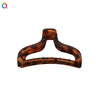 Women's Retro Geometric Pattern Acrylic Hair Claw Clip Handmade Elegant Hair Accessory