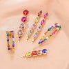 Women's Retro Green Rhinestone Hair Side Clip With Pearl Accent Sweet Cool Animal Inspired Hair Accessory