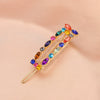 Women's Retro Green Rhinestone Hair Side Clip With Pearl Accent Sweet Cool Animal Inspired Hair Accessory