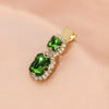Women's Retro Green Rhinestone Hair Side Clip With Pearl Accent Sweet Cool Animal Inspired Hair Accessory