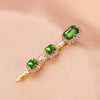 Women's Retro Green Rhinestone Hair Side Clip With Pearl Accent Sweet Cool Animal Inspired Hair Accessory