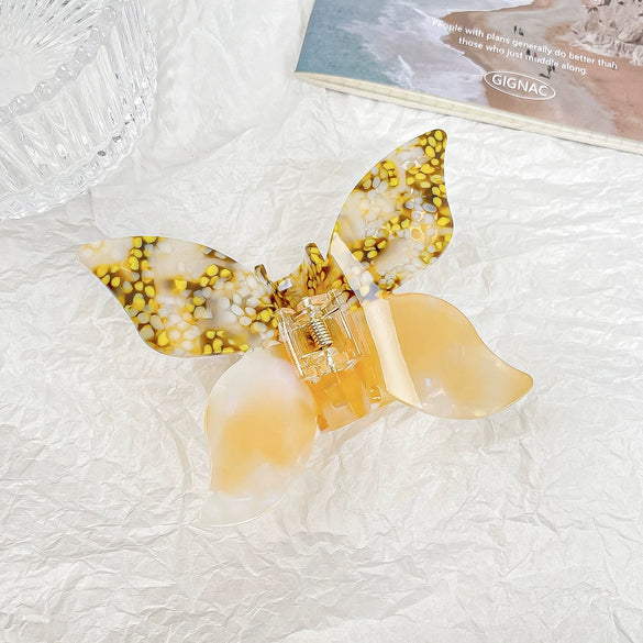 Women's Retro Handmade Acetic Acid Butterfly Hair Clip