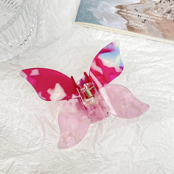 Women's Retro Handmade Acetic Acid Butterfly Hair Clip