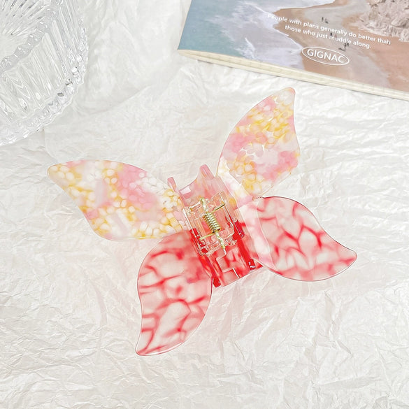 Women's Retro Handmade Acetic Acid Butterfly Hair Clip