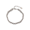 Women's Retro Handmade Multi Layer Round Bead Bracelet In Titanium Steel With Gold Plated Geometric Beaded Design
