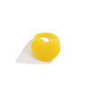 Women's Retro Heart Shaped Resin Ring Simple Geometric Candy Color Wide Band Love Ring