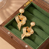 Women's Retro Knot Statement Earrings Exaggerated Metal Fashion Jewelry With A Distinctive Festivalinspired Design