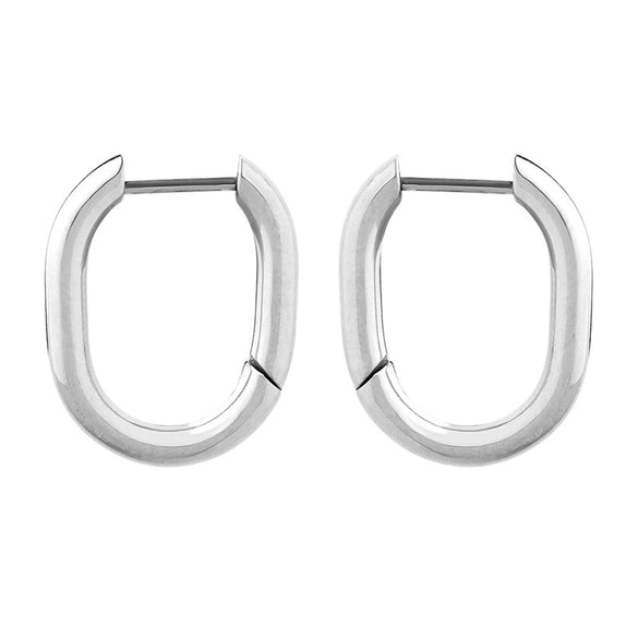 Women's Retro Niche Geometric 316L Stainless Steel 18K Gold Plated Ushape Earrings
