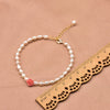 Women's Retro Pearl Flower Bracelet Elegant Embossed Hand Beaded Jewelry With Electroplated Detail Natural Style