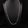Women's Retro Pearl Necklace Long Adjustable Watermelon Bead Sweater Chain With Geometric Simple Design