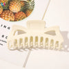 Women's Retro Resin And Plastic Shark Clip Hairpin Handmade Elegant Hair Claw Clip For Everyday Hairstyles