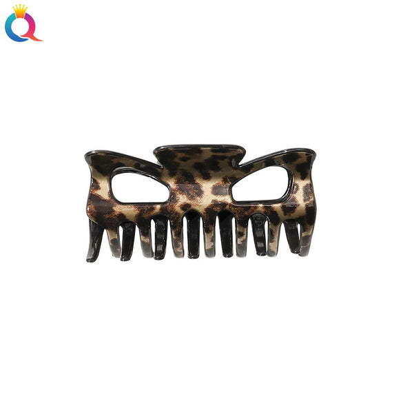 Women's Retro Resin And Plastic Shark Clip Hairpin Handmade Elegant Hair Claw Clip For Everyday Hairstyles