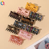 Women's Retro Resin And Plastic Shark Clip Hairpin Handmade Elegant Hair Claw Clip For Everyday Hairstyles
