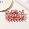Women's Retro Resin And Plastic Shark Clip Hairpin Handmade Elegant Hair Claw Clip For Everyday Hairstyles