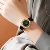 Women's Retro Roman Style Luxury Copper Alloy And Pu Watch With Round Dial