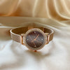 Women's Retro Simple Light Luxury Watch With Alloy Case Crystal Diamond And Small Disc Design