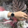Women's Retro Simple Metal Chain Watch With Round Dial Alloy Case And Stainless Steel Strap