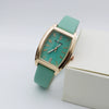 Women's Retro Square Casual Quartz Watch With Alloy Case Pu Strap And Mineral Strengthened Glass Mirror