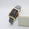 Women's Retro Square Casual Quartz Watch With Alloy Case Pu Strap And Mineral Strengthened Glass Mirror