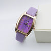 Women's Retro Square Casual Quartz Watch With Alloy Case Pu Strap And Mineral Strengthened Glass Mirror