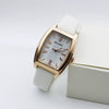 Women's Retro Square Casual Quartz Watch With Alloy Case Pu Strap And Mineral Strengthened Glass Mirror