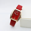 Women's Retro Square Casual Quartz Watch With Alloy Case Pu Strap And Mineral Strengthened Glass Mirror