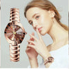 Women's Retro Square Dial Alloy Watch With Stainless Steel Clasp And Mineral Strengthened Glass Mirror