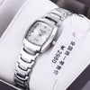 Women's Retro Square Dial Alloy Watch With Stainless Steel Clasp And Mineral Strengthened Glass Mirror