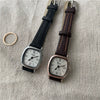 Women's Retro Square Watch Alloy Case Ordinary Glass Mirror